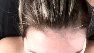 Amateur blondes pov blowjob and hardcore fun with lucky dude
