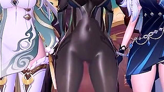 Genshin Impact - Lantern Rite Fuck Fiest Gangbang Genshin Girls Creamed 4 - 3D Hentai Animations