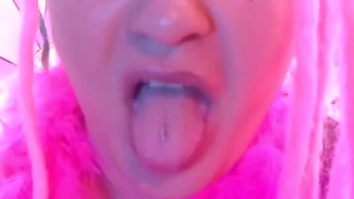 Try to cum on my tongue try to time it and hit my tongue with your cummies