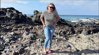 Another Beach Accident - Wet Jeans by the Shoreline