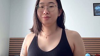 Cute Asian Chubby Teen Wild Dildo Masturbation