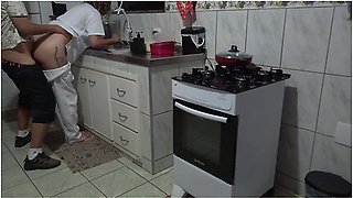Maid Had Her Ass Used While Washing Dishes