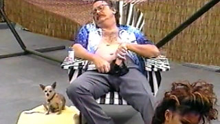 Mature Dude Likes to Watch Couple of Playful Babes Licking and Rubbing Their Muffs