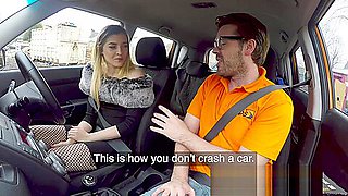 Fake Driving School Petite Learner With Small Tits