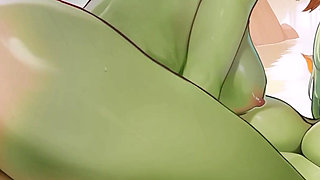 Big Ass 18yo Monster Girls Get Huge Anal Gapes After Some Ass Fucking Threesome with Creampie - Harem Vs Zombies (steam Game)