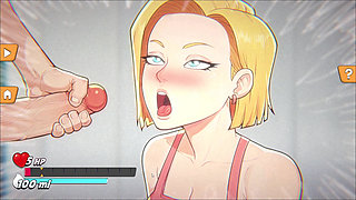 Android 18 Gears Deep - Android 18 Leaving Krillin Dry