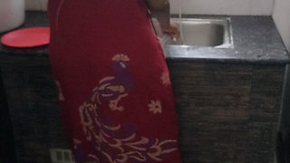 Tamil Wife Hot Sex at Kitchen on Morning