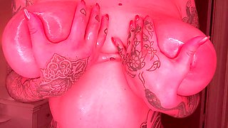 Hot tattoo girl, asmr, big boobs