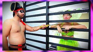 Horny Pirate Fucks Innocent Fairy After Setting Her up - Halloween Special
