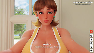 Huge Ass BBW Stepmom MILF with Big Tits Gives Blowjob &gets Face Fucked by Big Cock Stepson. He Cums in Her Mouth - Mansion Days