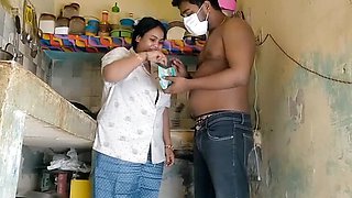 Desi Bhabhi Hard Fuck in Kitchen - Big Nipples Suhagraat with Devar on Holi