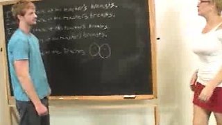 Sexy milf Hot Wife Tracy is a hot teacher and gives a tug