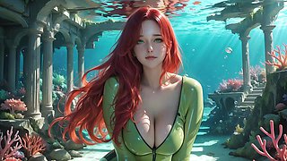 Alluring mermaid shares sensual POV passion in fantasy encounter