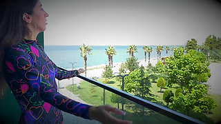 A Slutty Student Expertly Serves Three Studs - She Gets Fucked in the Pussy and Mouth by Two Dicks at the Same Time