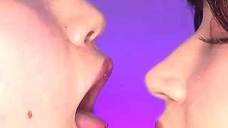 Haruno Ando Puts Her Split Tongue Into Mari Kagami’s Nose