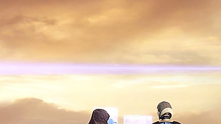 Space Commander Ava Futa Girl 3D Animation - Universal Defenders