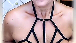 Hot Masturbation. Bottom View of a Hairy Pussy and a Huge Round Ass.