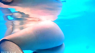 Breath Holding Underwater in Pool