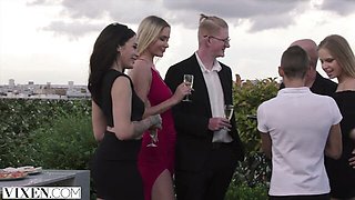 Lustful Sexy Venera and Ralf Christian at handjob action