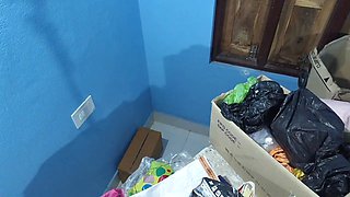 Bengali hot bhabhi secret romantic sex, with her naughty devar in store room