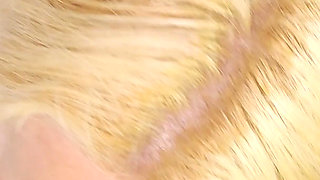 Blonde Wife Lets Herself Be Inseminated by the Gardener!