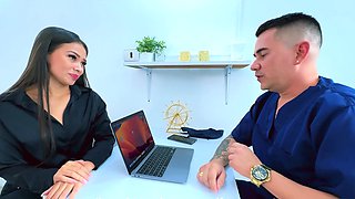 Sexy Curvy Bootylicious Latina MILF Cheats On Her Husband, Tempting a Doctor To Fuck & Impregnate Her