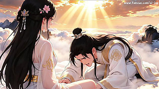 Classical Chinese Beauty Gets Face Fucked - Master's Carnal Dual Cultivation Episode 3 (AI Animated)