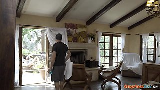 I put my cock up my stepmommys tight ass and anal fuck her