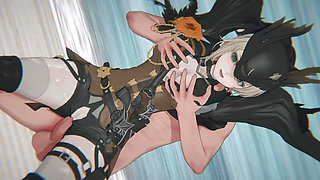 [girls' Frontline 2 Exilium] - Sextans Checkmate and Mind Erase (bound T-doll & Hardcore POV 3D Hentai) (4k/60fps) ()