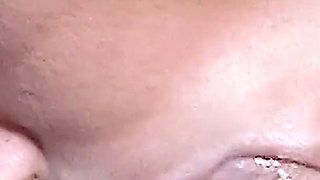 Brunette Fuck Wife Licks the Thick Cock Hard