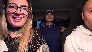 Frenstista Accepted to Give Her Pussy and Got Into the Car When She Took off Her Blouse We Were Surprised and When She Put Her T