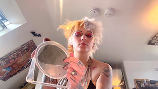 Black Lipstick - Goth Makes Her BF a Spit Filled BJ Video