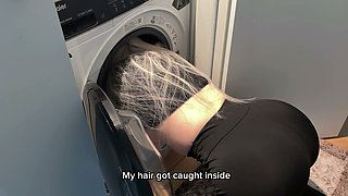 The Neighbor Got Stuck in the Washing Machine and I Fucked Her