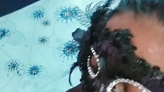 Hair Blow and Cum Shoot in Her Stomach