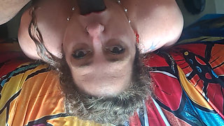 BBW Submissive Slut Roughly Face Fucked by BBC