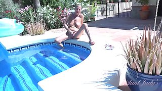 Judys - Horny 64yo Gilf Mrs. Marta Gets Naughty By The Pool