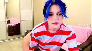 Amateur small tits tranny ass rammed in bed