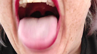 Close up of My Mouth and Tongue