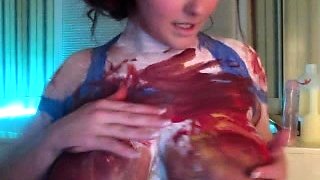 Big boobs milf masturbates with her dildo