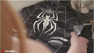 Spider Girl Gets Covered In A Web Of Her Teachers Cum (myra Moans)