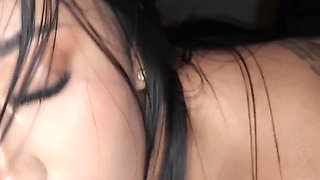 Asian-columbiana Gets a Good Dose on Her Upturned Butt