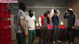 Gangbanged bae smashed by nice dicks in wet pussy hole