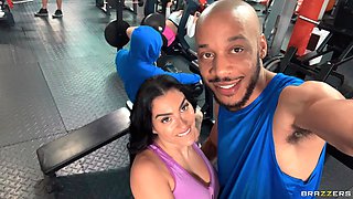 A Not So Sneaky Public Gym Bang With Dwayne Foxxx, The Egypt - Brazzers