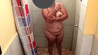 Stepmom with Big Tits Public Shower