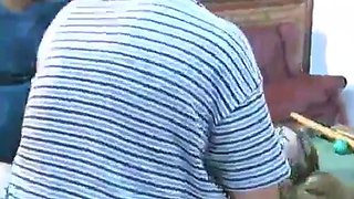 Vintage latina shares intense double anal passion