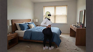 Stepdad Secretly Watching His Petite Big Ass Stepdaughter in Bedroom