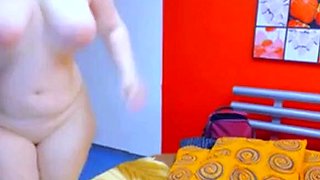 Big-Titted Russian BBW Plays with Sex Toy on Webcam