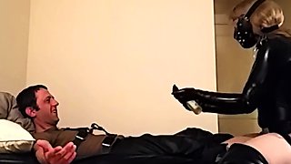 Fetish strapon femdoms cumshot fucking bdsm victim