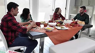 thanksgiving day with a friend s stepdaughter