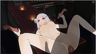 3d Hentai Emilia Fucks With Three Guys At Once